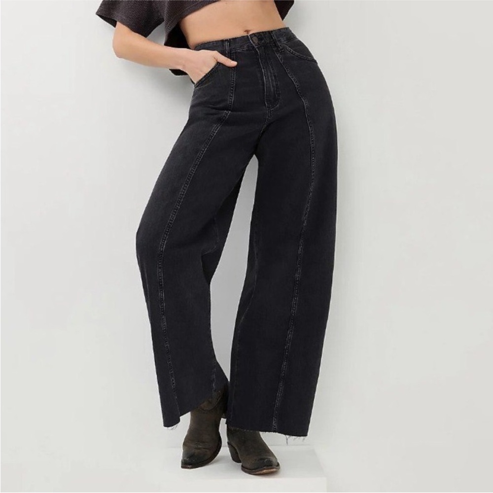 Wranglers Womens cowboy barrel black jeans